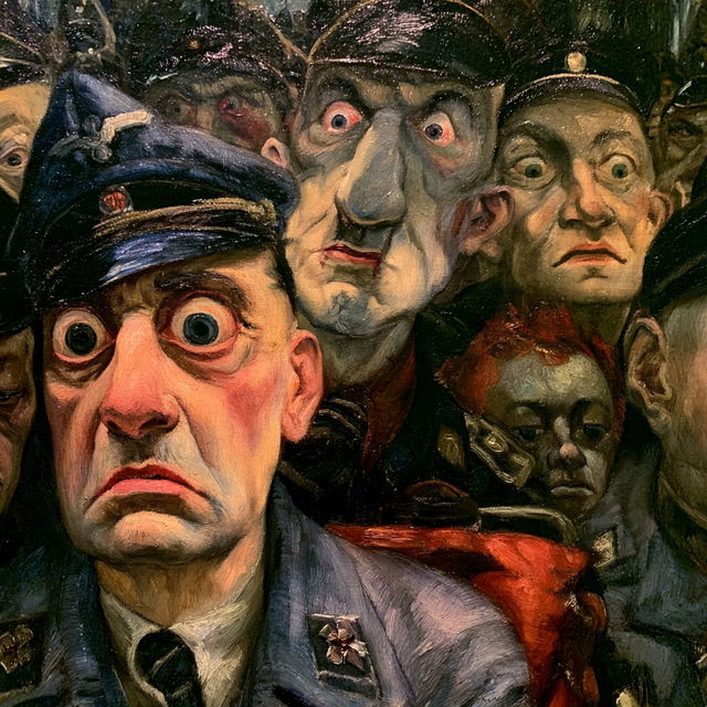 Otto Dix style, Midjourney V8.2, render 3 of 4