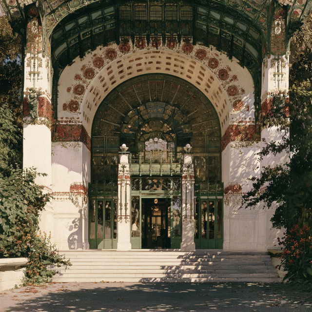 Otto Wagner style, Midjourney V8.2, render 2 of 4
