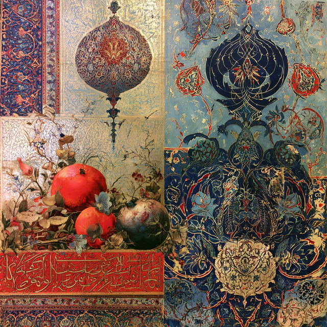 Ottoman art style, Midjourney V8.2, render 4 of 4