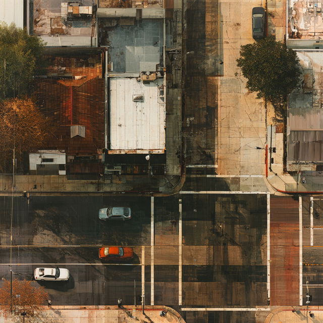 Overhead view style, Midjourney V8.2, render 4 of 4