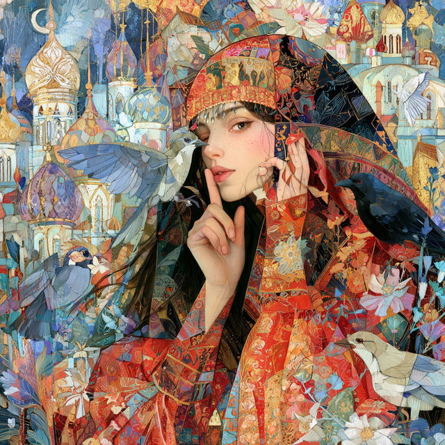 Oxana Zaika style, Midjourney V8.2, render 3 of 4