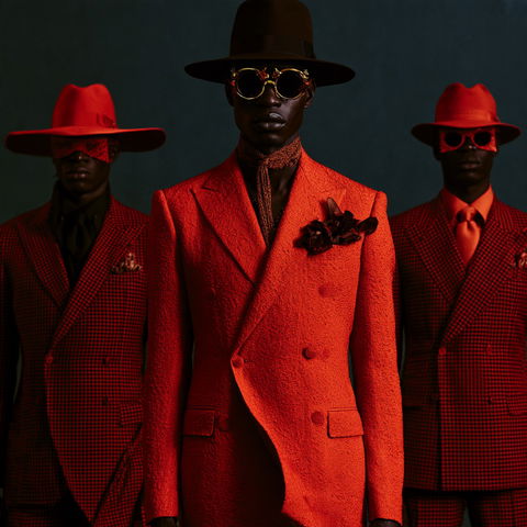 Ozwald Boateng style (Fashion designers), Midjourney V8.2