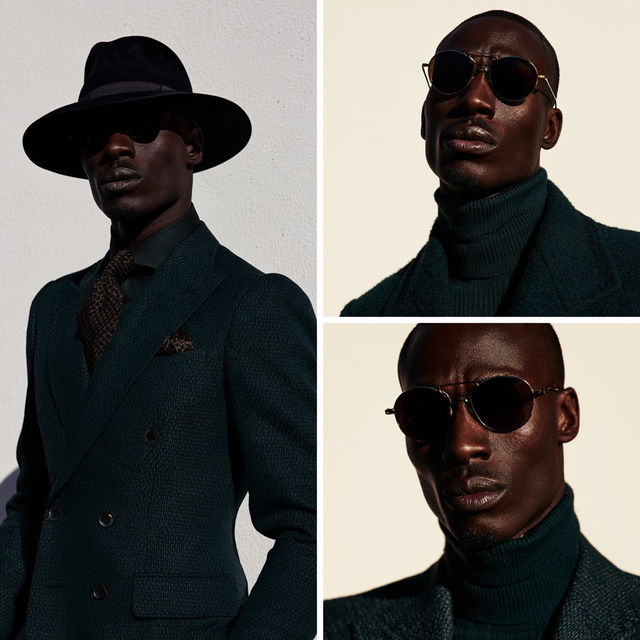 Ozwald Boateng style, Midjourney V8.2, render 2 of 4