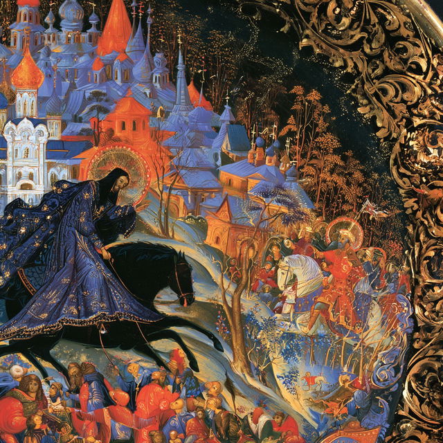 Palekh style, Midjourney V8.2, render 2 of 4