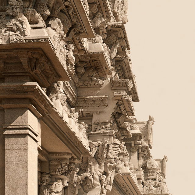 Pallava architecture style, Midjourney V8.2, render 2 of 4