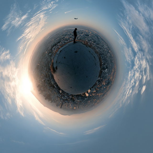 Panoramic view style, Midjourney V8.2, render 1 of 4