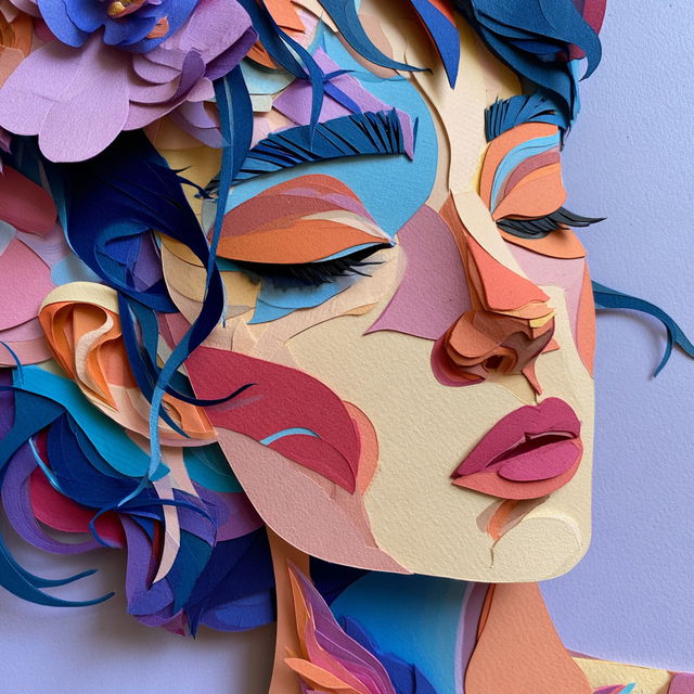 Paper cutout style, Midjourney V8.2, render 1 of 4