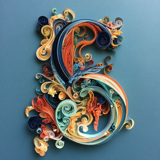 Paper quilling style, Midjourney V8.2, render 4 of 4