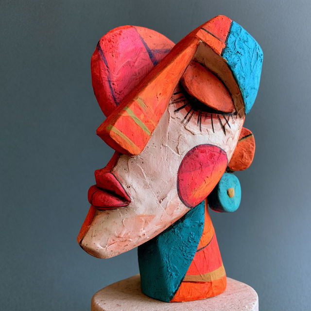 Papier-mache style, Midjourney V8.2, render 3 of 4
