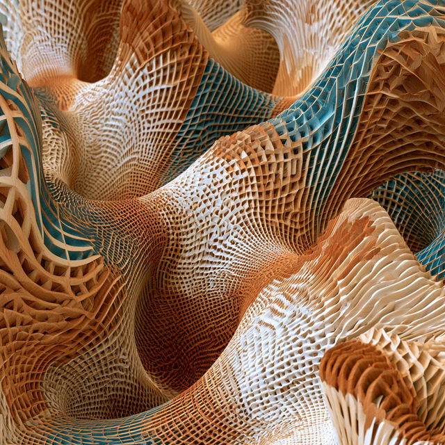 Parametric art style, Midjourney V8.2, render 2 of 4