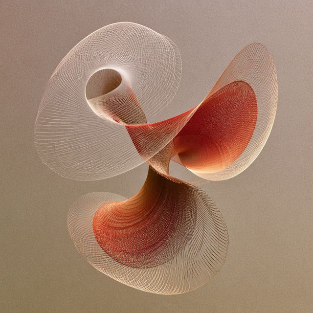 Parametric drawing style, Midjourney V8.2, render 3 of 4