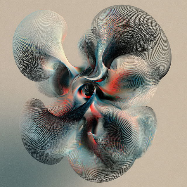 Parametric drawing style, Midjourney V8.2, render 1 of 4