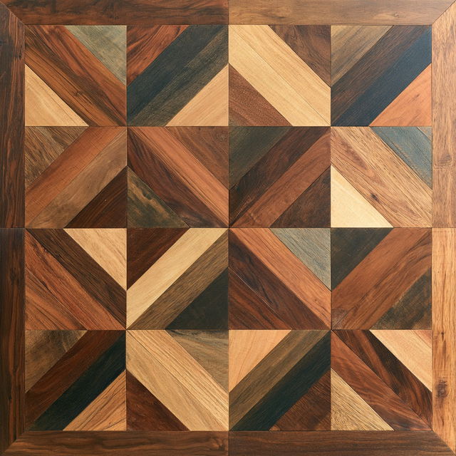 Parquetry style, Midjourney V8.2, render 4 of 4