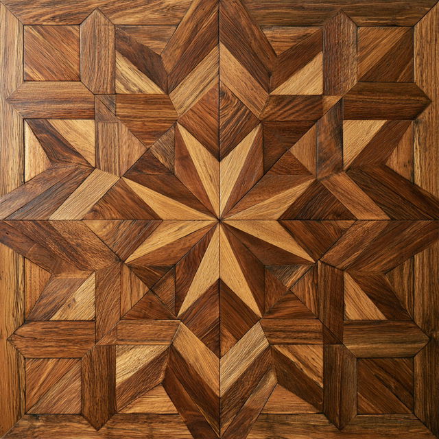 Parquetry style, Midjourney V8.2, render 3 of 4