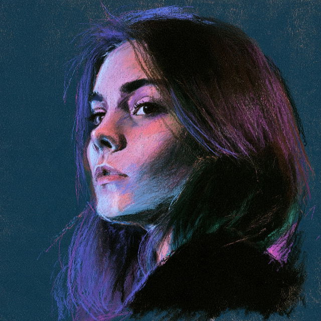 Pastel drawing style, Midjourney V8.2, render 1 of 4