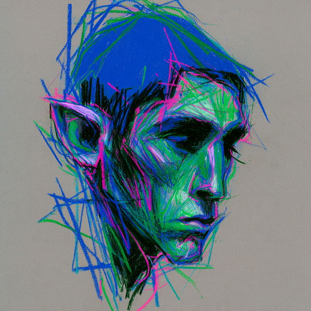 Pastel drawing style, Midjourney V8.2, render 4 of 4