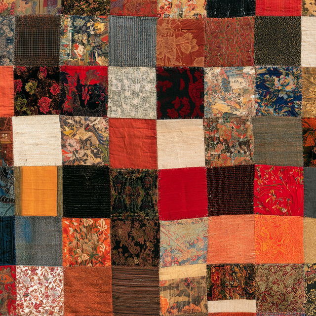 Patchwork style, Midjourney V8.2, render 2 of 4