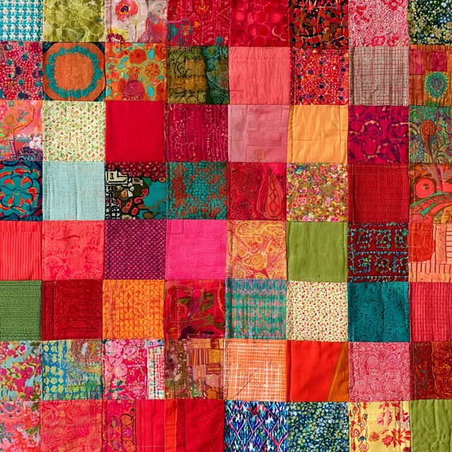 Patchwork style, Midjourney V8.2, render 3 of 4