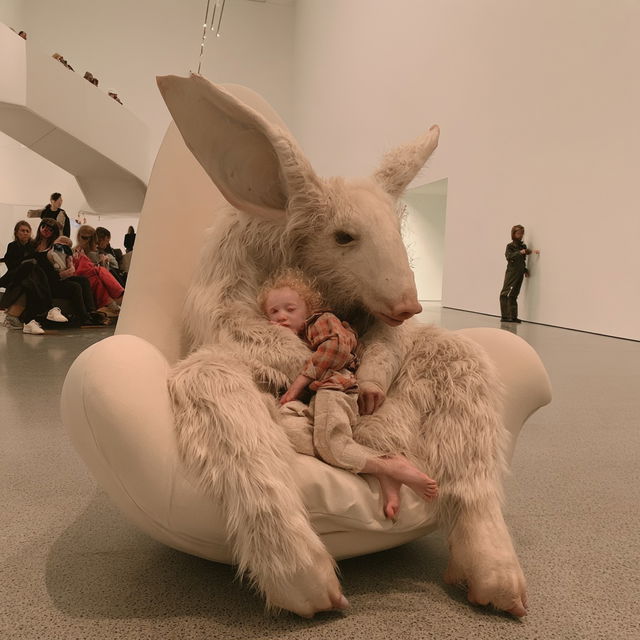 Patricia Piccinini style, Midjourney V8.2, render 2 of 4