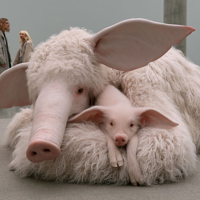 Patricia Piccinini style, Midjourney V8.2, render 3 of 4