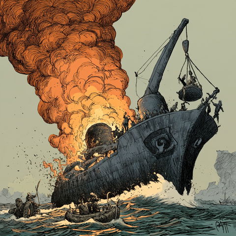 Patrick Chappatte style (Illustrators), Midjourney V8.2