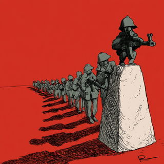 Patrick Chappatte style, Midjourney V8.2, render 3 of 4