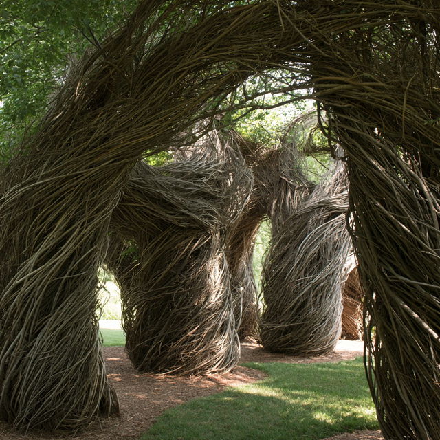 Patrick Dougherty style, Midjourney V8.2, render 2 of 4