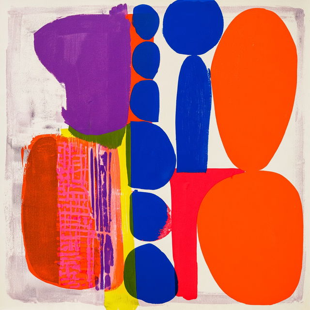 Patrick Heron style, Midjourney V8.2, render 1 of 4