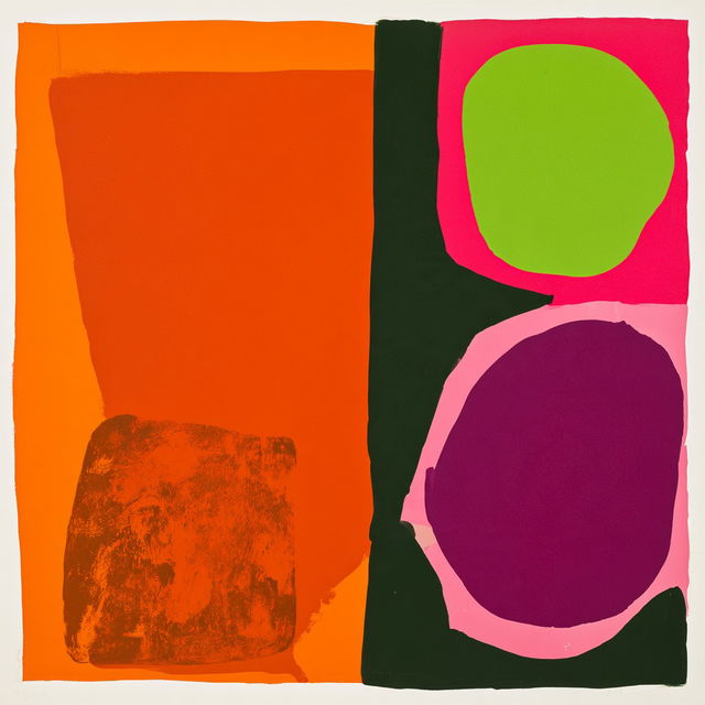 Patrick Heron style, Midjourney V8.2, render 3 of 4