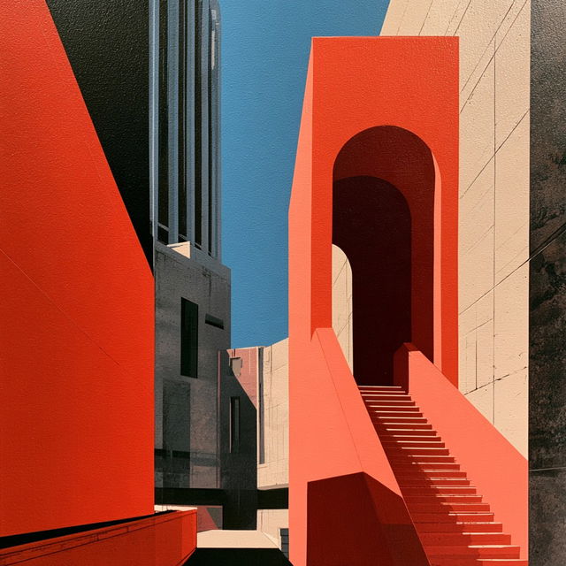 Paul Catherall style, Midjourney V8.2, render 4 of 4