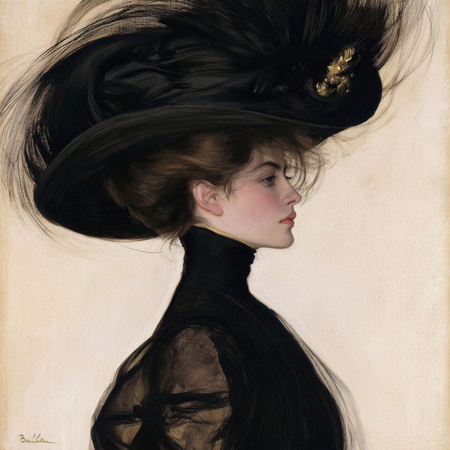 Paul-Cesar Helleu style, Midjourney V8.2, render 2 of 4