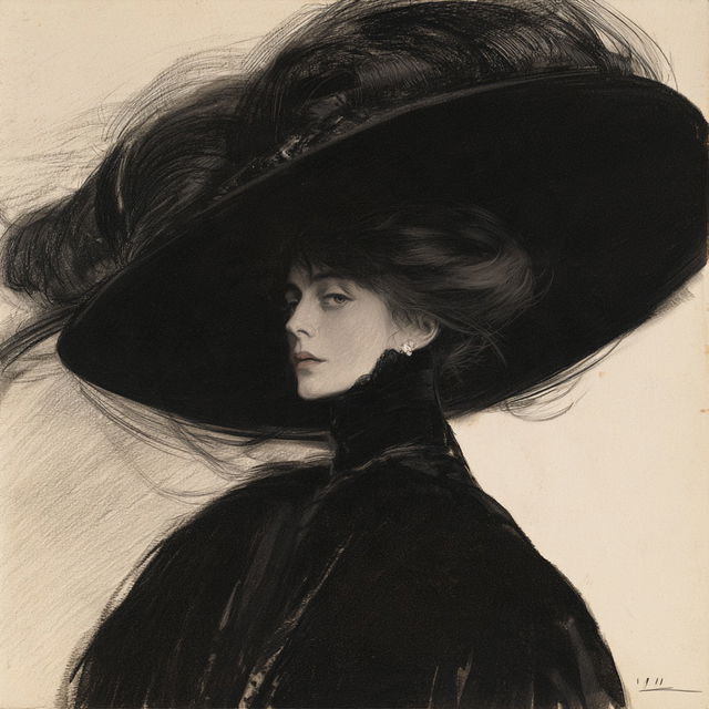 Paul-Cesar Helleu style, Midjourney V8.2, render 3 of 4