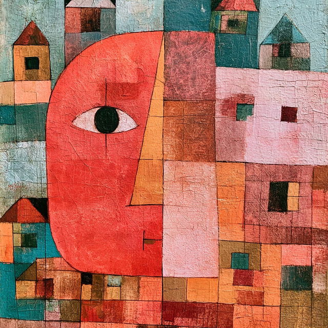Paul Klee style, Midjourney V8.2, render 2 of 4