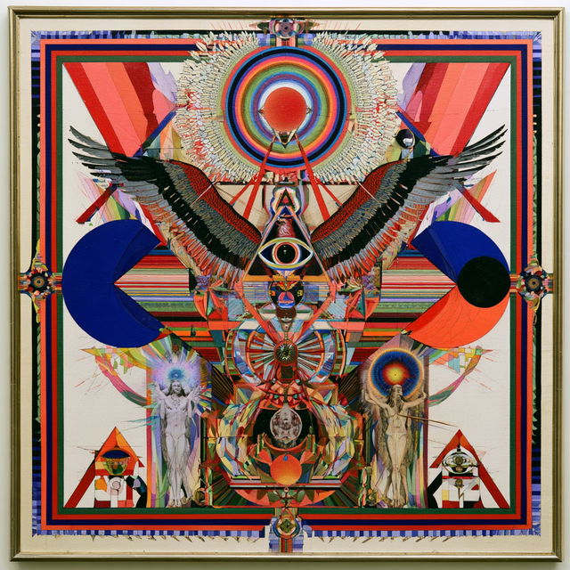 Paul Laffoley style, Midjourney V8.2, render 4 of 4
