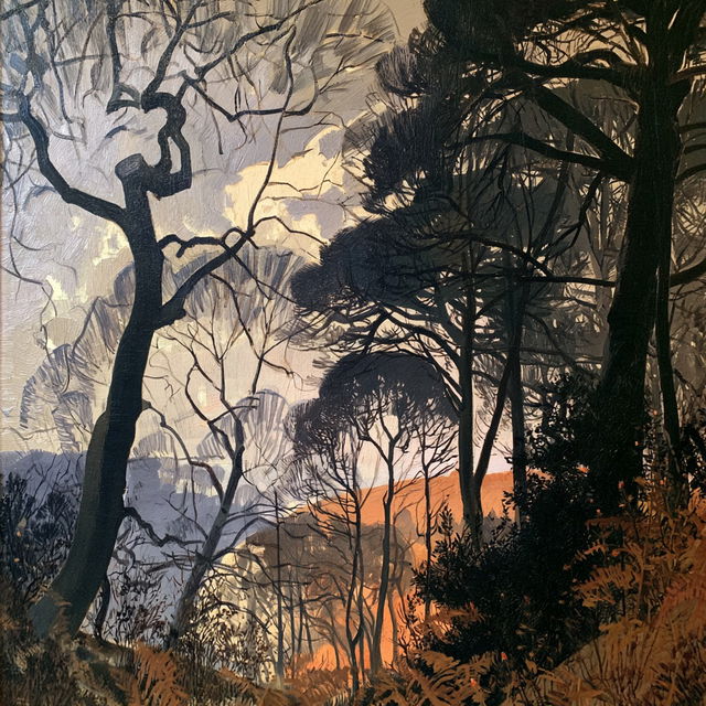 Paul Nash style, Midjourney V8.2, render 4 of 4