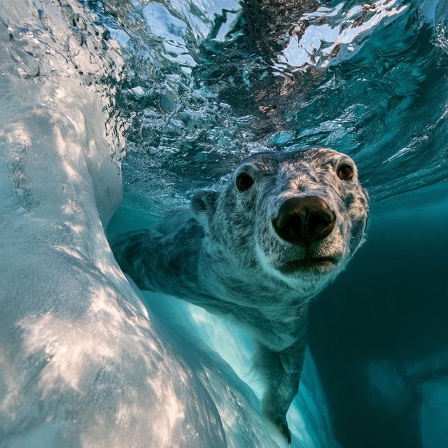 Paul Nicklen style, Midjourney V8.2, render 3 of 4