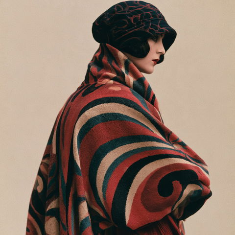 Paul Poiret style (Fashion designers), Midjourney V8.2
