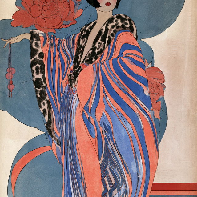 Paul Poiret style, Midjourney V8.2, render 4 of 4