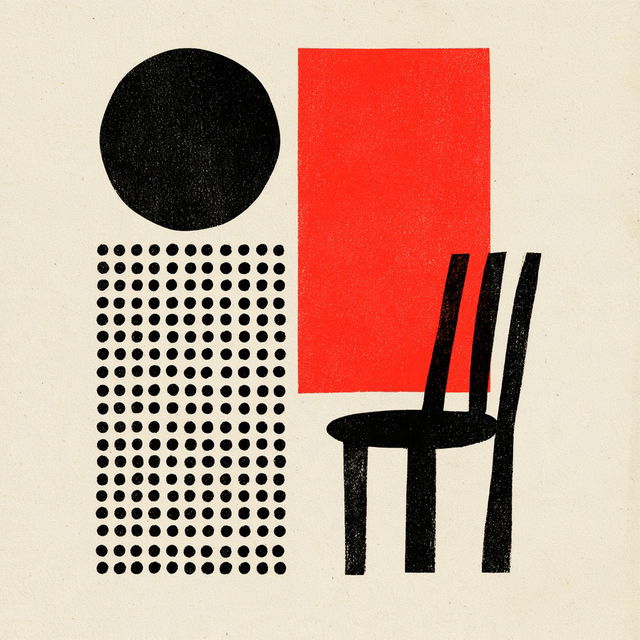Paul Rand style, Midjourney V8.2, render 2 of 4