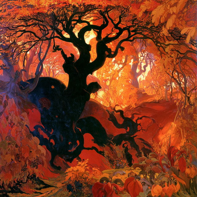 Paul Ranson style, Midjourney V8.2, render 2 of 4