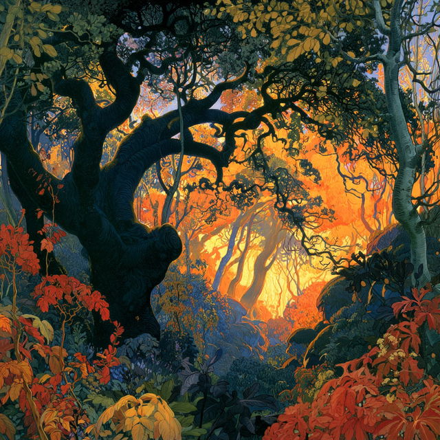 Paul Ranson style, Midjourney V8.2, render 1 of 4