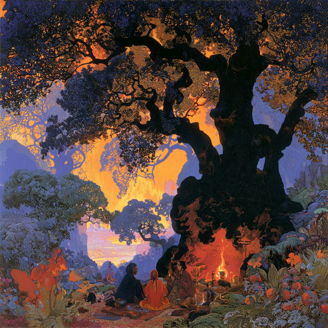 Paul Ranson style, Midjourney V8.2, render 3 of 4