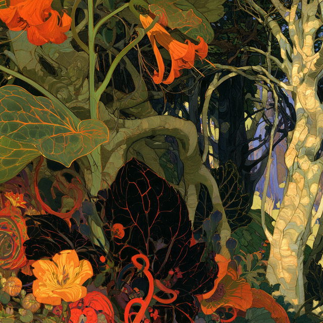 Paul Ranson style, Midjourney V8.2, render 4 of 4