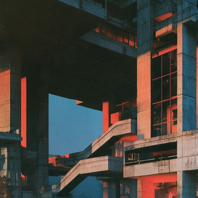 Paul Rudolph style, Midjourney V8.2, render 3 of 4