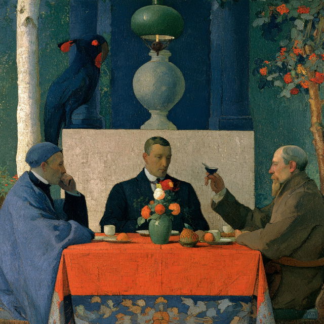 Paul Serusier style, Midjourney V8.2, render 2 of 4