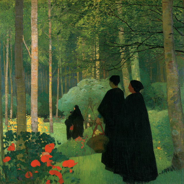 Paul Serusier style, Midjourney V8.2, render 1 of 4