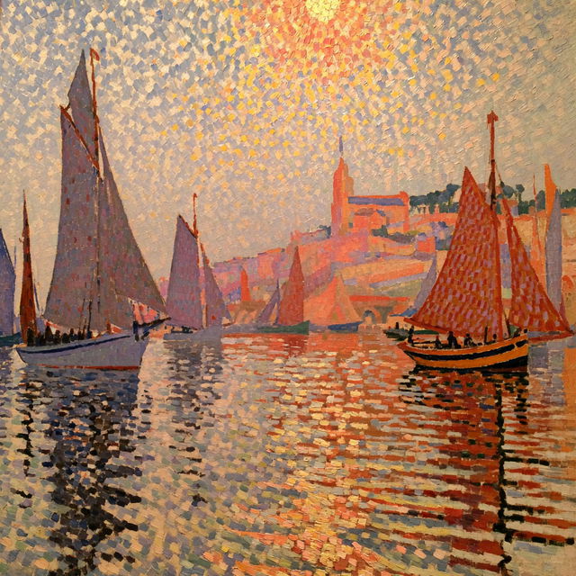 Paul Signac style, Midjourney V8.2, render 4 of 4