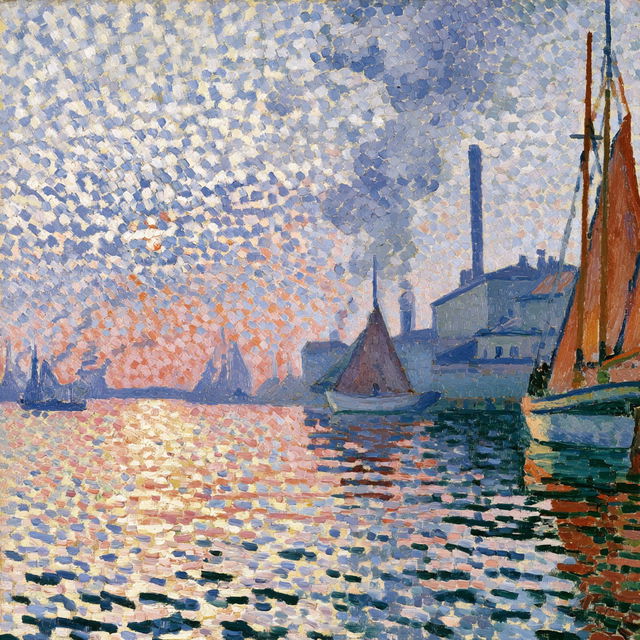 Paul Signac style, Midjourney V8.2, render 2 of 4