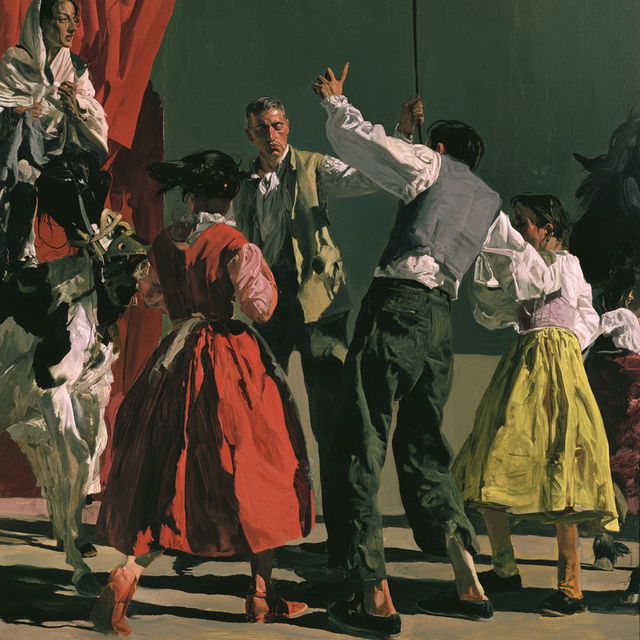 Paula Rego style, Midjourney V8.2, render 4 of 4