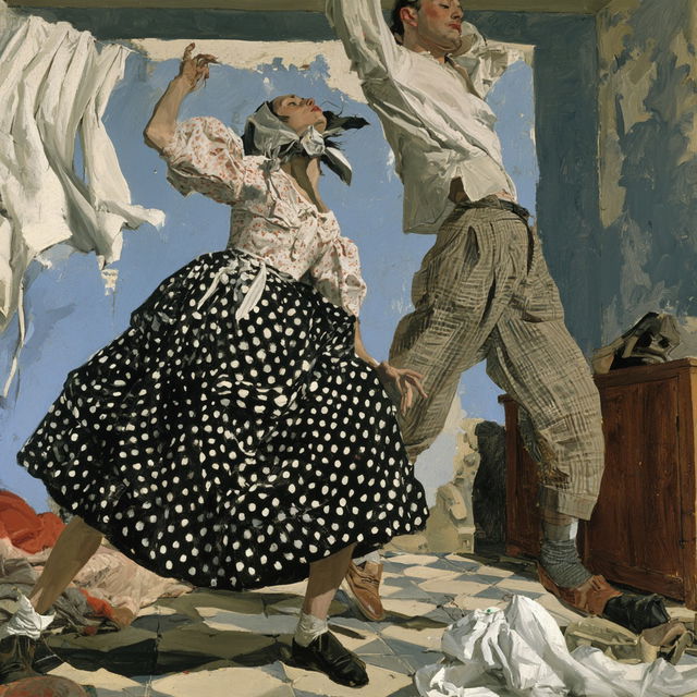 Paula Rego style, Midjourney V8.2, render 3 of 4